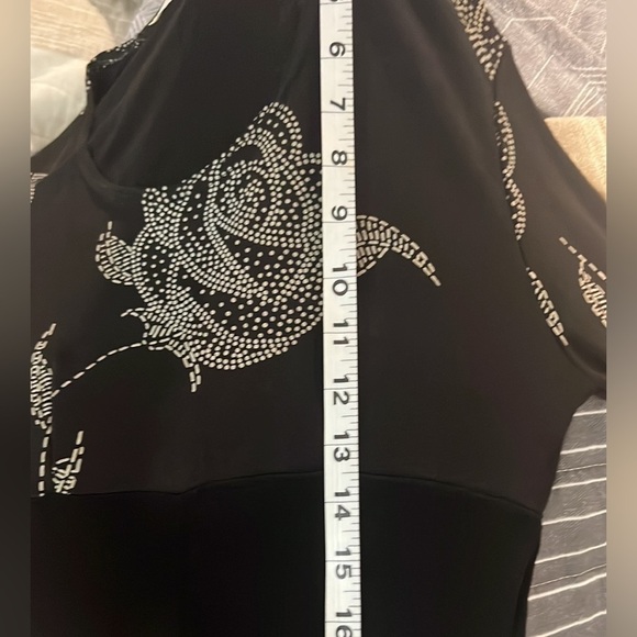 🔥VTG Yumi Mazao Paris, Gorgeous BodCon,Front-Split Dress, Perfect, Size 8 - Picture 15 of 16